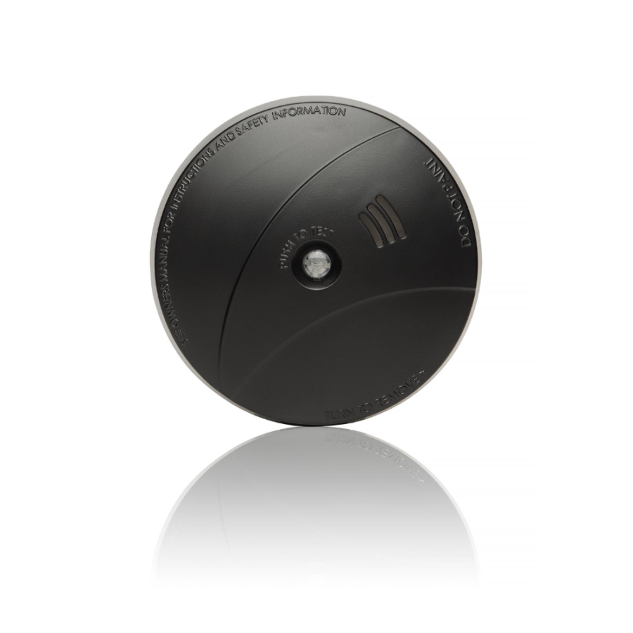 6407204 Eco Smoke Detector Black SIKOM ECO TRÅDLØS BRANN