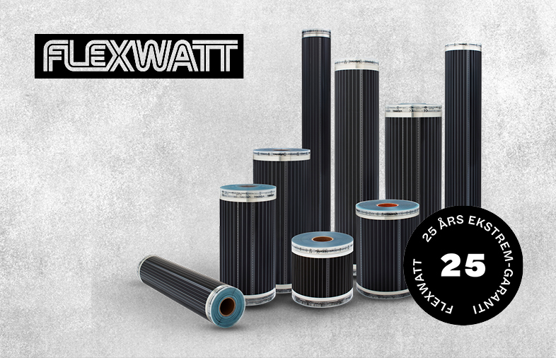 Flexwatt varmefolie produktbanner ny Perfekt for proffen